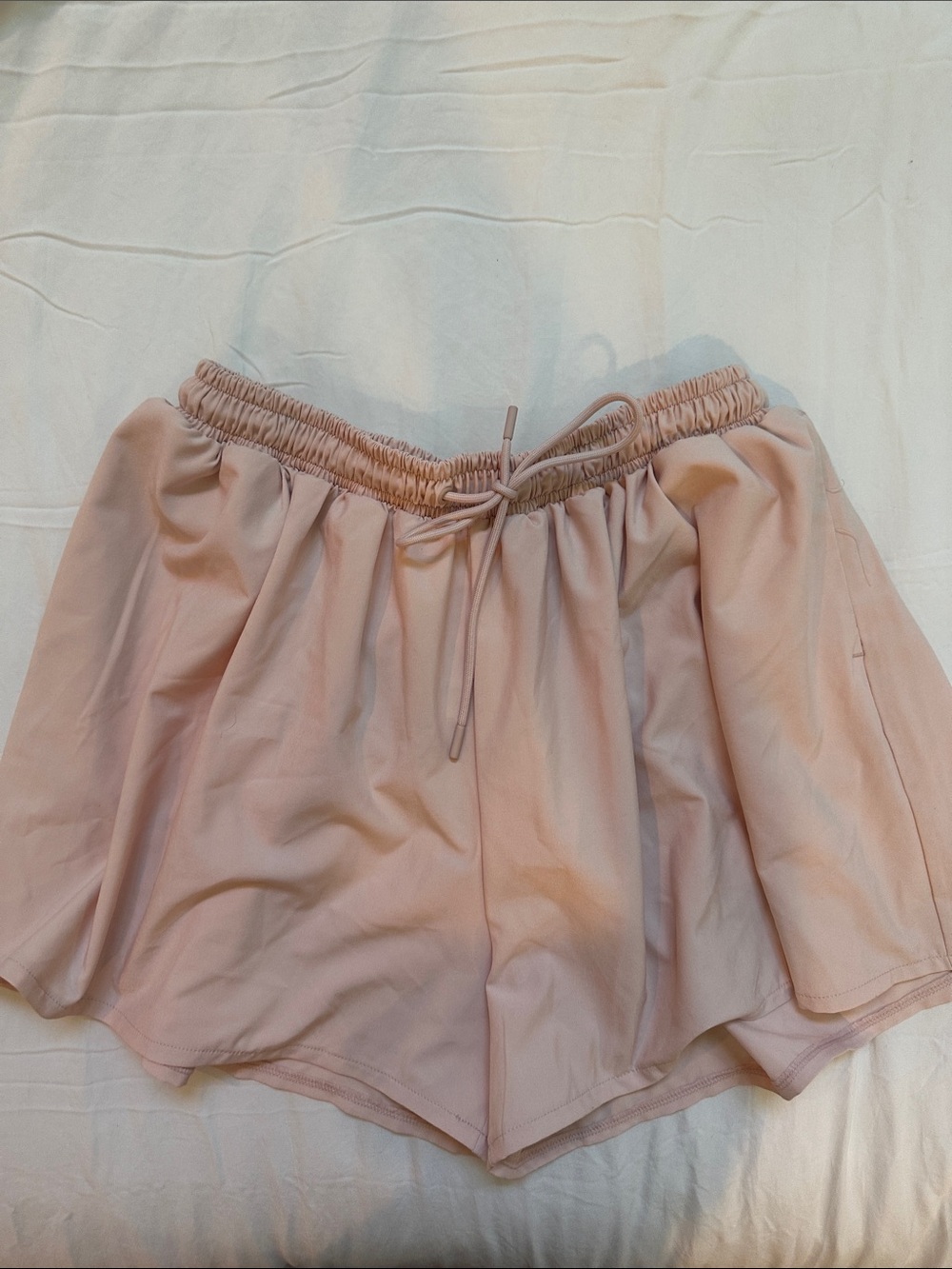 Zella Blush Pink Elastic Waist Athletic Shorts - NWOT - Picture 1 of 4